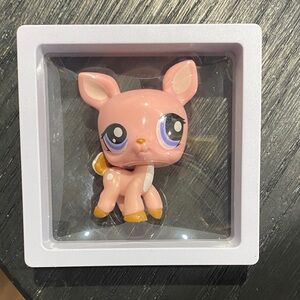 Littlest Pet Shop LPS Pink and Brown Bambi Deer Mint Condition READ